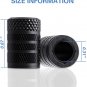 Tire Valve Stem Caps, Black, 4 Pcs/Pack, Anodized Aluminum Tire Valve Cap Set, C
