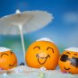 Hagao Fake Mini Tangerine Orange Artificial Fruit Simulation Fake Lifelike for H