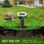 10Pack Solar Mole Repellent Stakes, Solar Powered Ultrasonic Gopher Deterrent Sp