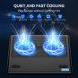 Laptop Cooling Pad, Portable Ultra-Slim Laptop Cooler Cooling Pad Stand with 2 U