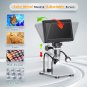 7'' LCD Digital Microscope 1200X, 1080P Coin Microscope with 12MP Camera Sensor,