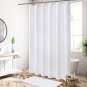 White Fabric Shower Curtain Liner, Simple Shower Curtain or Liner for Modern Neu