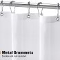 White Fabric Shower Curtain Liner, Simple Shower Curtain or Liner for Modern Neu