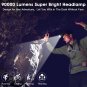 LED Rechargeable Headlamp, 90000 Lumens Super Bright with 5 Modes & IPX6 Level W