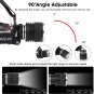 LED Rechargeable Headlamp, 90000 Lumens Super Bright with 5 Modes & IPX6 Level W