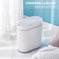 Bathroom Motion Sensor Trash Can 2 Gallon Automatic Garbage Can, 10 L Slim Plast