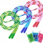 Jump Rope, Adjustable Length Tangle-Free Segmented Soft Beaded Skipping Rope, Fi