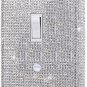 Gaocai Shiny Silver Rhinestones Wall Plates Light Switch Cover Plate Decorative