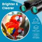 WRNRN 12X25 Mini Pocket Binoculars Compact, Small Lightweight Foldable Binocular