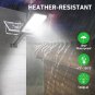 Alleasy Solar Street Light Outdoor Waterproof, 120W 1580Lm IP67 Solar Security F