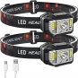 Headlamp Rechargeable, JNDFOFC 1200 Lumen Super Bright Motion Sensor LED Head La