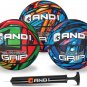 Mini Basketball 3 Pack Set for Kids (Deflated W/ Pump Included): - Size 3 7-Inch