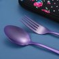 Travel Utensils,Reusable Silverware Set to Go Portable Cutlery Set with a Waterp