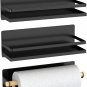Magnetic Spice Rack, Strong Magnetic Large Shelf Rack Paper Towel Holder for Ref