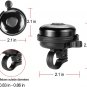 Classic Bike Bell, Aluminum Bicycle Bell, Loud Crisp Clear Sound Bicycle Bike Be