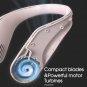 Bladeless Neck Fan, 70 Surround Air Outlets Hands Free Leafless Neckband Fan USB