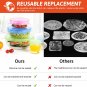 18 Pack Silicone Stretch Lids, 6 Different Sizes Silicone Lids 100% Safe Food Gr