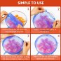 18 Pack Silicone Stretch Lids, 6 Different Sizes Silicone Lids 100% Safe Food Gr