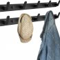Coat Rack Wall Mount, Black 5 Hooks Wall Mounted Coat Rack, Heavy Duty Wall Coat