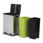 60 Liter / 16 Gallon Rectangular Hands-Free Dual Compartment Recycling Kitchen S