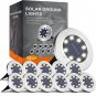 Solar Outdoor Lights Waterproof,12 Packs 8 LED Solar Garden Lights,Solar Ground