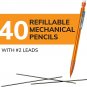 BIC Xtra-Smooth Mechanical Pencils with Erasers, Bright Edition Medium Point (0.
