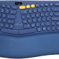 Wireless Ergonomic Split Keyboard with OLED Screen, Numeric Pad, and Removable W