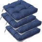 Indoor Chair Cushions for Dinning Chairs 4 Packs| Tufted Memory Foam Overstuffed