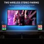LFS Bluetooth Speaker with Lights, Portable Wireless Speaker, Powerful 20W Sound