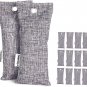 Bamboo Charcoal Air Purifying Bag 12 Pack 65G Each, Charcoal Bags Odor Absorber,