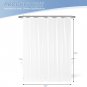 Waterproof White Shower Curtain Liner - PEVA Lightweight Plastic Shower Liner wi