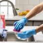 Synthetic Vinyl Blend Disposable Plastic Gloves Non-Sterile, Powder & Latex Free
