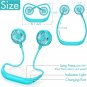 Neck Fan 2600Mah Battery Operated Neckband Fan Hand-Free Wearable Personal Fan f