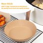 8Inch Disposable Paper Liners, 100PCS Non-Stick Parchment Liner, Oil Resistant,