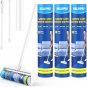 Large Lint Rollers for Carpet, Sticky Rollers for Floor 9.45 in with 3 Extendab