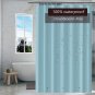 Cyan Shower Curtain Liner, 4G PEVA Shower Liner, Non-Toxic Odor Free Plastic Wat