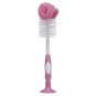 Reusable Sponge Baby Bottle Cleaning Brush with Suction Cup Stand, Scrubber and