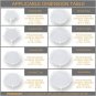 LELE LIFE 4 Pack Same Size Silicone Stretch Lids, Thicker Reusable Durable Silic