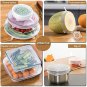 LELE LIFE 4 Pack Same Size Silicone Stretch Lids, Thicker Reusable Durable Silic