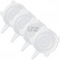 LELE LIFE 4 Pack Same Size Silicone Stretch Lids, Thicker Reusable Durable Silic