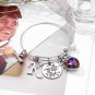 2023 Graduation Gifts Charm Bracelets, 26 Initial Engraved Inspirational Bracele