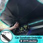 Car Windshield Sun Shade Umbrella - Foldable Car Umbrella Sunshade Cover UV Bloc