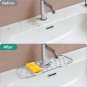 Kitchen Sink Splash Guard - Silicone Faucet Handle Drip Catcher Tray Kitchen Gad