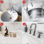 Kitchen Sink Splash Guard - Silicone Faucet Handle Drip Catcher Tray Kitchen Gad