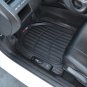 Motor Trend -2 Piece Front Car Floor Mats- Black Flextough Contour Liners-Deep D
