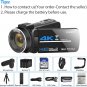 Camcorders Video Camera 4K 56MP UHD Video Camera for Youtube with External Mic V