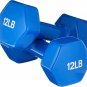 Vinyl Coated Hand Weight Dumbbell Pair, Set of 2