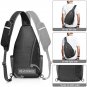 G4Free Sling Bag RFID Blocking Sling Backpack Crossbody Chest Bag Daypack for Hi