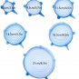12 Pcs Silicone Stretch Lids Set, 6 Sizes, Reusable Food Storage Covers ï¼Silicon
