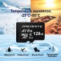 128GB Microsdxc Memory Card with Adapter - A1, UHS-I U3, V30, 4K, C10, Micro SD,